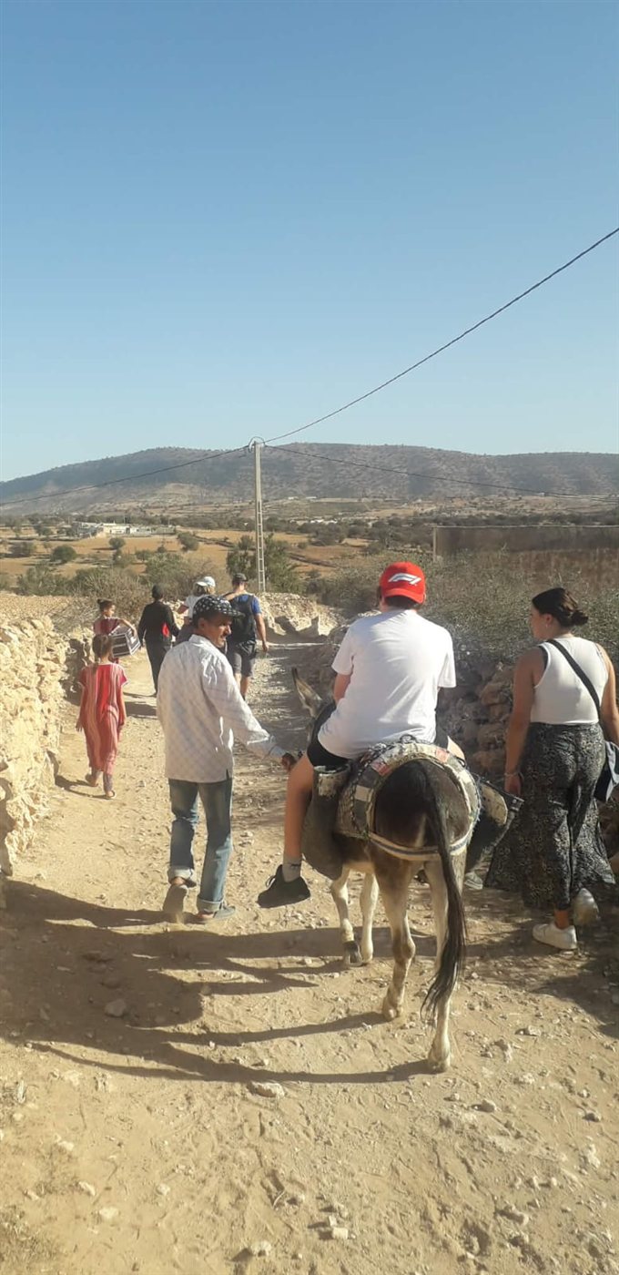 Balade à dos d'âne dans un village berbère