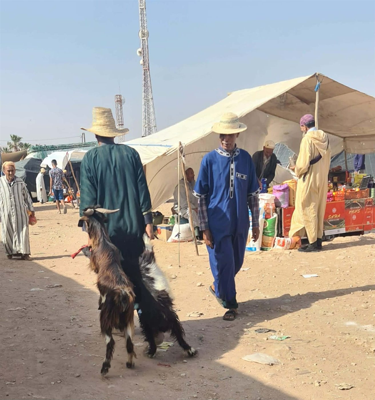 Marché berbère traditionnel